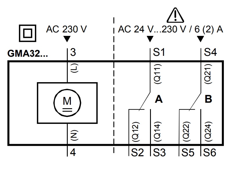 Привод Siemens GMA326.1E подключение