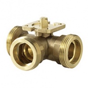 VBG60.20-13T: Регулирующий клапан Siemens - 3-х ходовый, шаровой, PN40, DN20, Kvs13