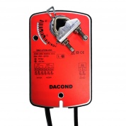 DAC-LF24-05S: Привод воздушной заслонки Dacond, 5 Н*м, ВКЛ/ВЫКЛ,  2 концевых выключателя, AC/DC 24В, с возвратной пружиной