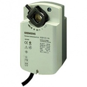 GQD166.1A: Привод воздушной заслонки Siemens, с пружиной, 2 Н*м, 0,3 кв.м. AC/DC 24 В