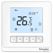 TC903-3A2L: Термостат комнатный цифровой, вкл/выкл для 2-тр.фанкойла белый ~230В