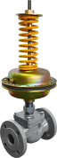 Регулятор давления прямого действия нормально открытый перепада давления УРРД-НО-РПД стальной фланцевый Ду25 Ру25 Kvy 1 150°C диапазон настройки 0,3 - 1,2 Мпа  Энерготехномаш