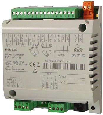 RXB21.1/FC-11: Siemens Desigo, Комнатные контроллеры для 3-скоростных вентиляторов