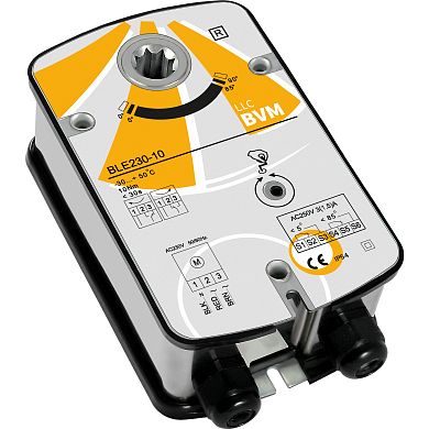 BLE230-10: Привод заслонки BVM дымовых клапанов на 10 Нм, 230 В